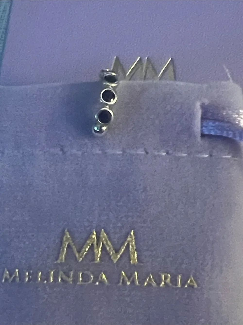 Melinda Maria Black Baroness Ear Cuff - NEW